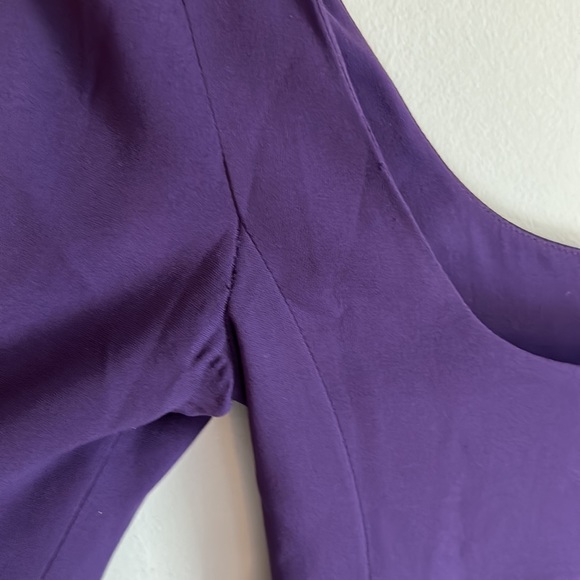 Vintage 90’s Prada Purple silk midi Slip Dress size 38/ US 4 - Picture 15 of 16